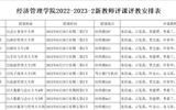 学院2022-2023-2新教师评课评教活动安排