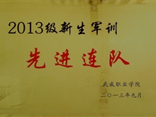 2013级新生军训先进连队